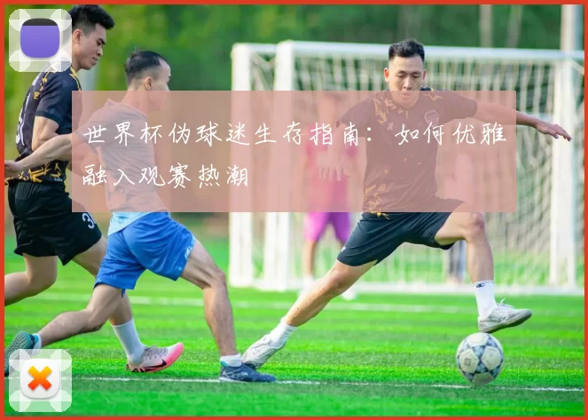 世界杯伪球迷生存指南:如何优雅融入观赛热潮