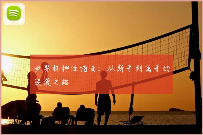 世界杯押注指南:从新手到高手的逆袭之路